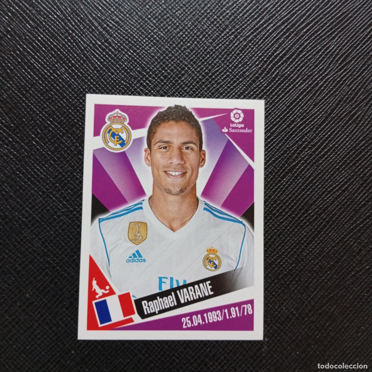 Cromos de f&uacute;tbol: 78 VARANE REAL MADRID PANINI 2017 2018 CROMO FUTBOL 17 18 - SIN PEGAR - A75 PG84