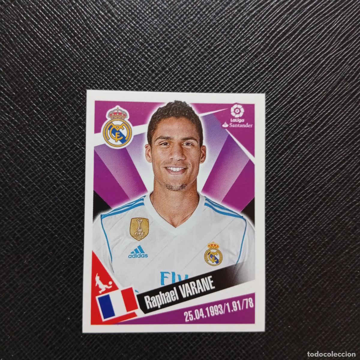 Cromos de f&uacute;tbol: 78 VARANE REAL MADRID PANINI 2017 2018 CROMO FUTBOL 17 18 - SIN PEGAR - A75 PG73