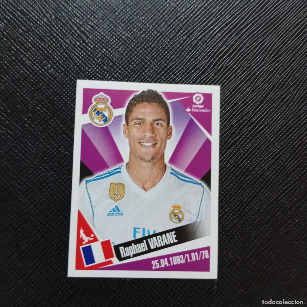Cromos de f&uacute;tbol: 78 VARANE REAL MADRID PANINI 2017 2018 CROMO FUTBOL 17 18 - SIN PEGAR - A75 PG73 B