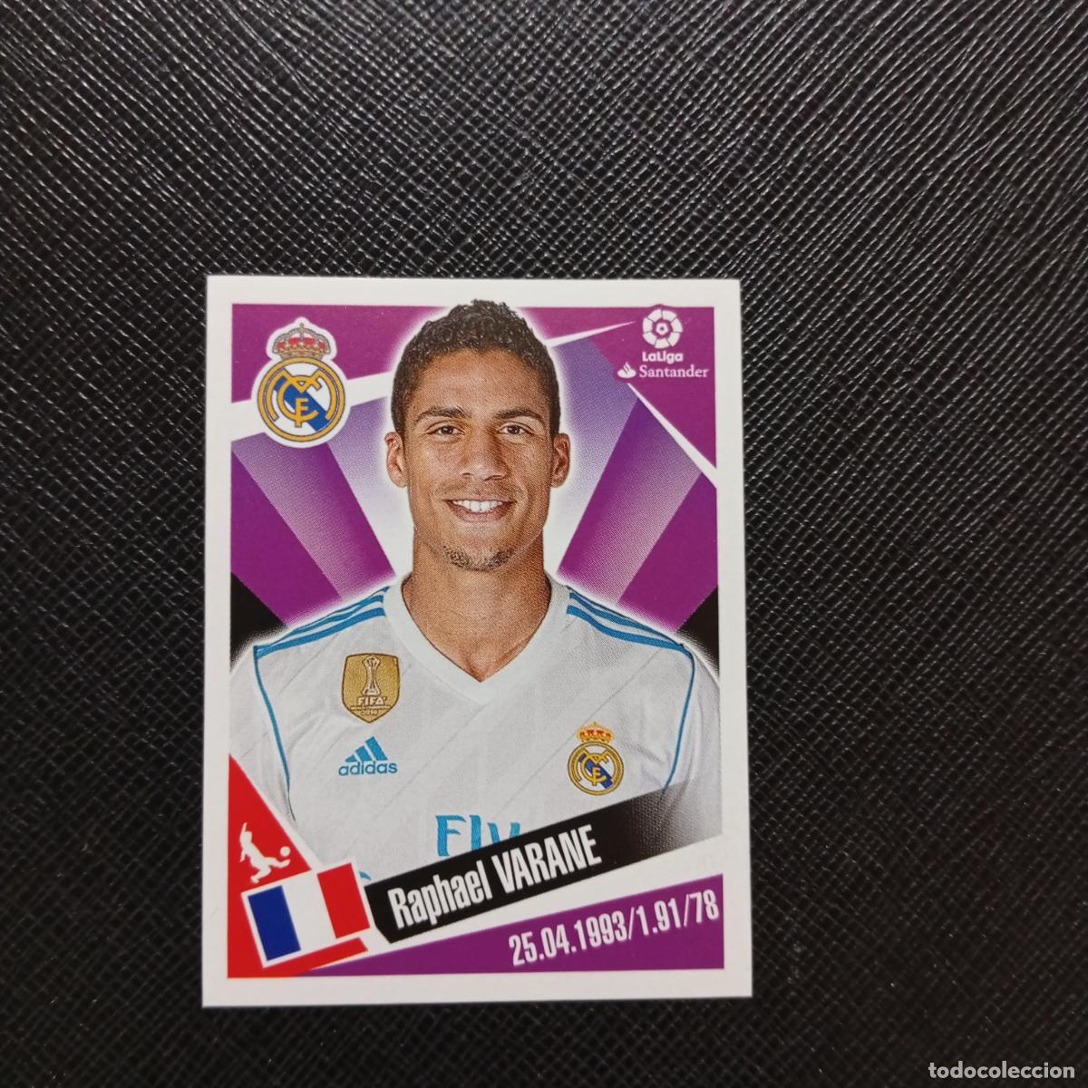 Cromos de f&uacute;tbol: 78 VARANE REAL MADRID PANINI 2017 2018 CROMO FUTBOL 17 18 - SIN PEGAR - A75 PG83