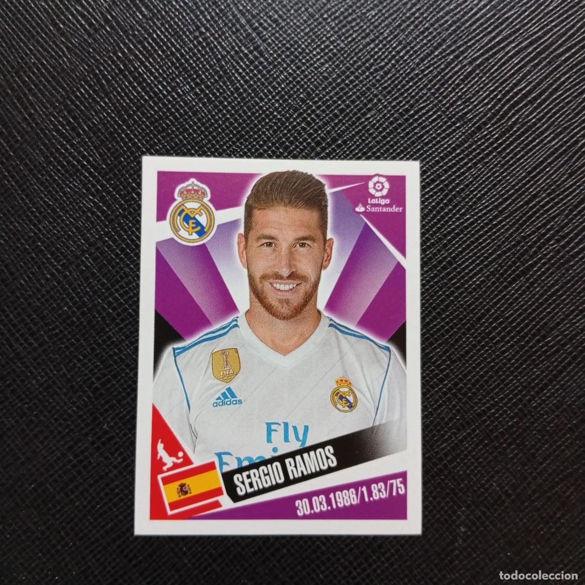 Cromos de f&uacute;tbol: 79 SERGIO RAMOS REAL MADRID PANINI 2017 2018 CROMO FUTBOL 17 18 - SIN PEGAR - A75 PG83