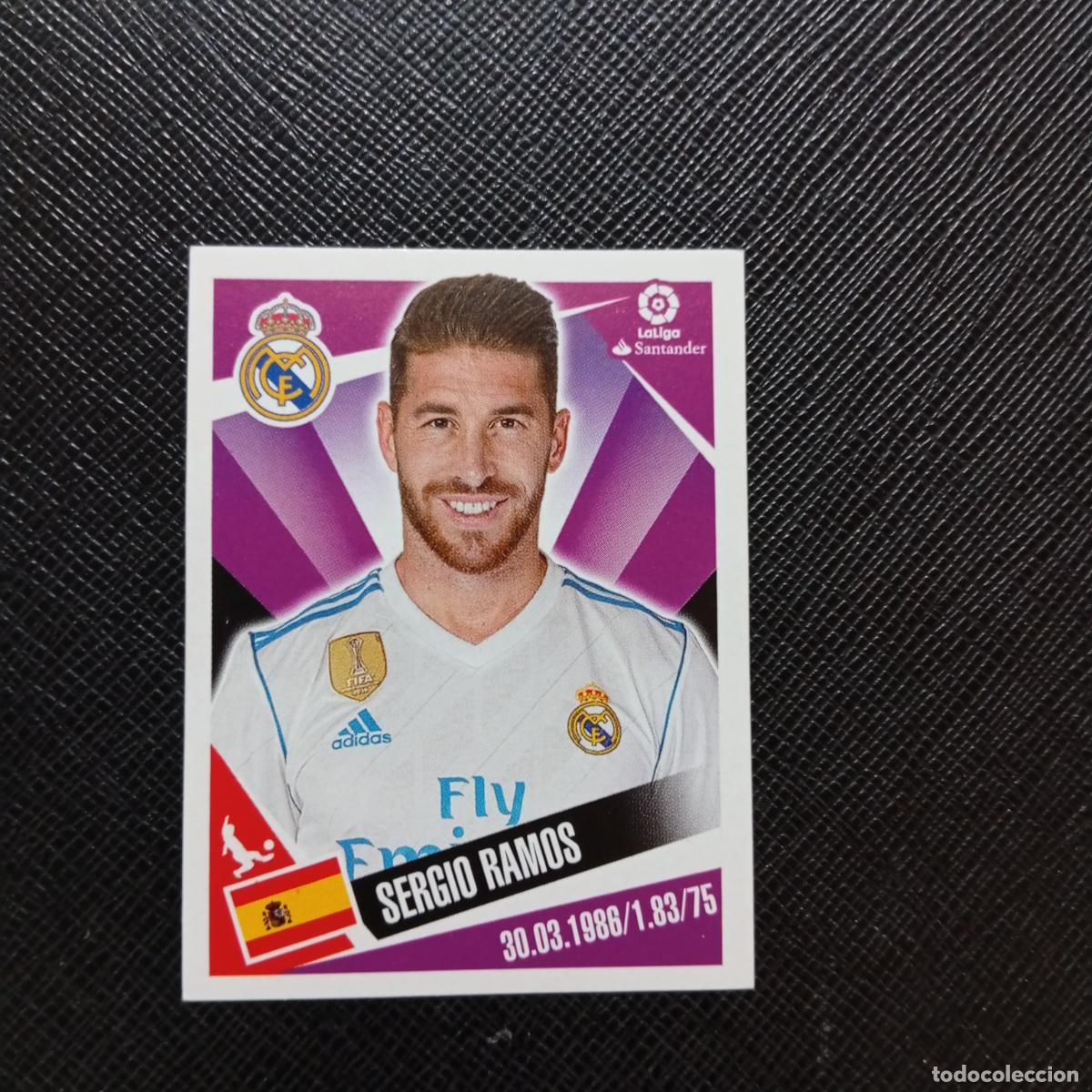 Football Stickers: 79 SERGIO RAMOS REAL MADRID PANINI 2017 2018 CROMO FUTBOL 17 18 - SIN PEGAR - A75 PG83
