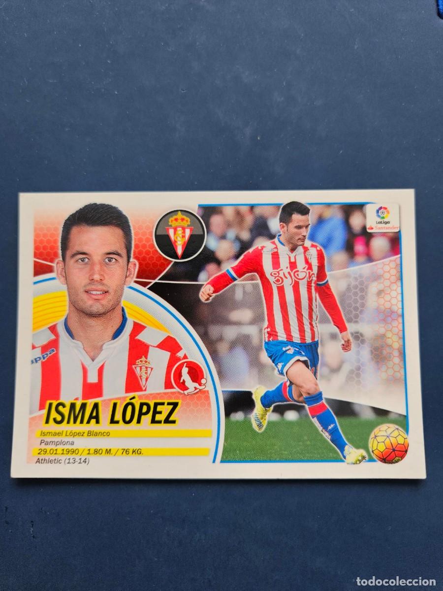 Football Stickers: N&ordm; 8 ISMA LOPEZ SPORTING GIJON LOGO NUEVO LIGA ESTE 16 17 2016 2017 SIN PEGAR NUNCA PEGADO