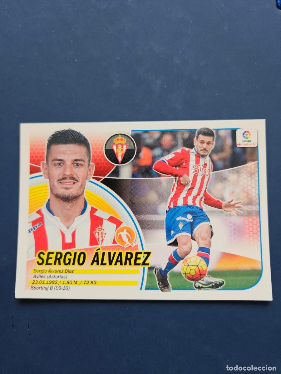 Cartes &agrave; collectionner de Football: N&ordm; 9 SERGIO ALVAREZ SPORTING GIJON LOGO NUEVO LIGA ESTE 16 17 2016 2017 SIN PEGAR NUNCA PEGADO