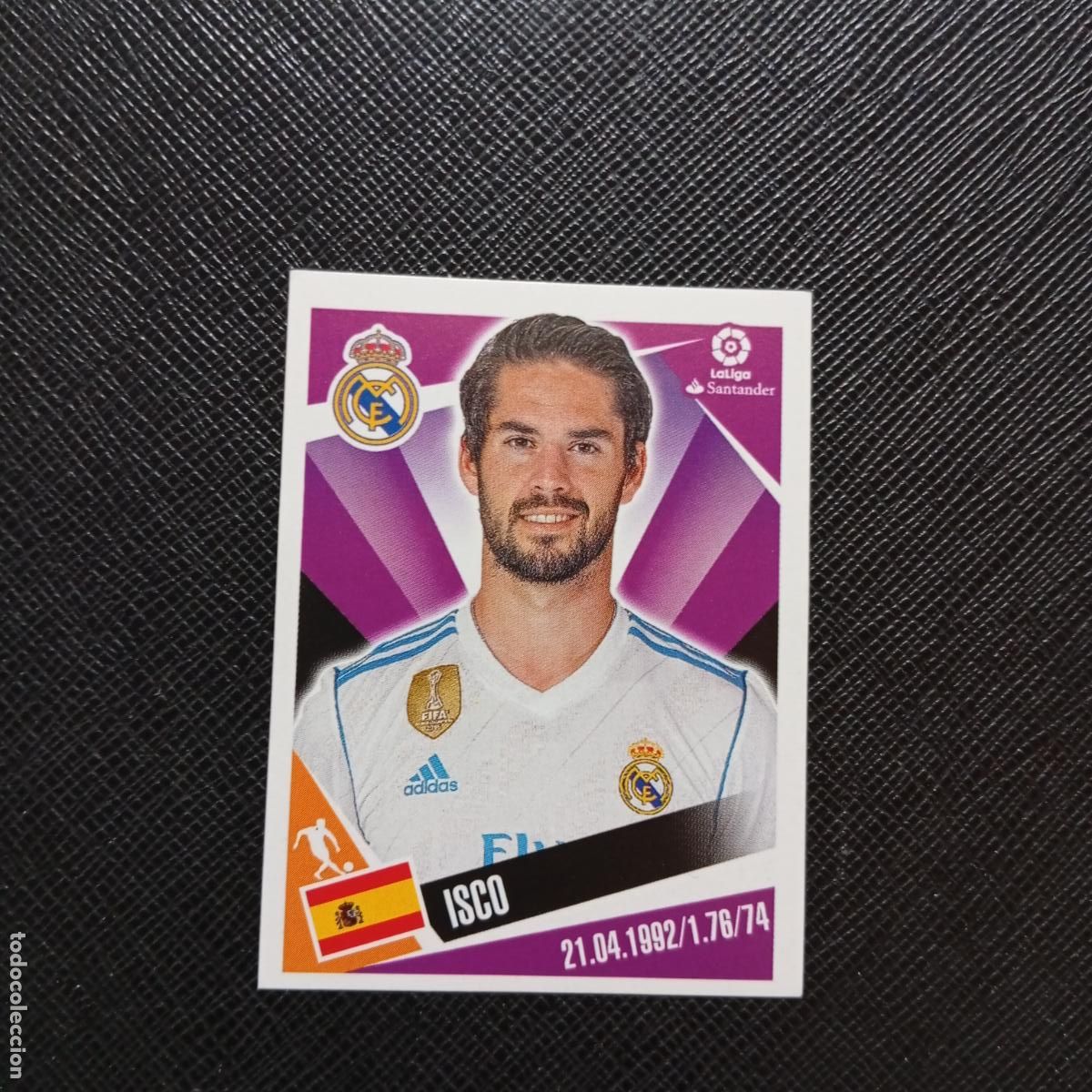 Cromos de f&uacute;tbol: 87 ISCO REAL MADRID PANINI 2017 2018 CROMO FUTBOL 17 18 - SIN PEGAR - A75 PG93