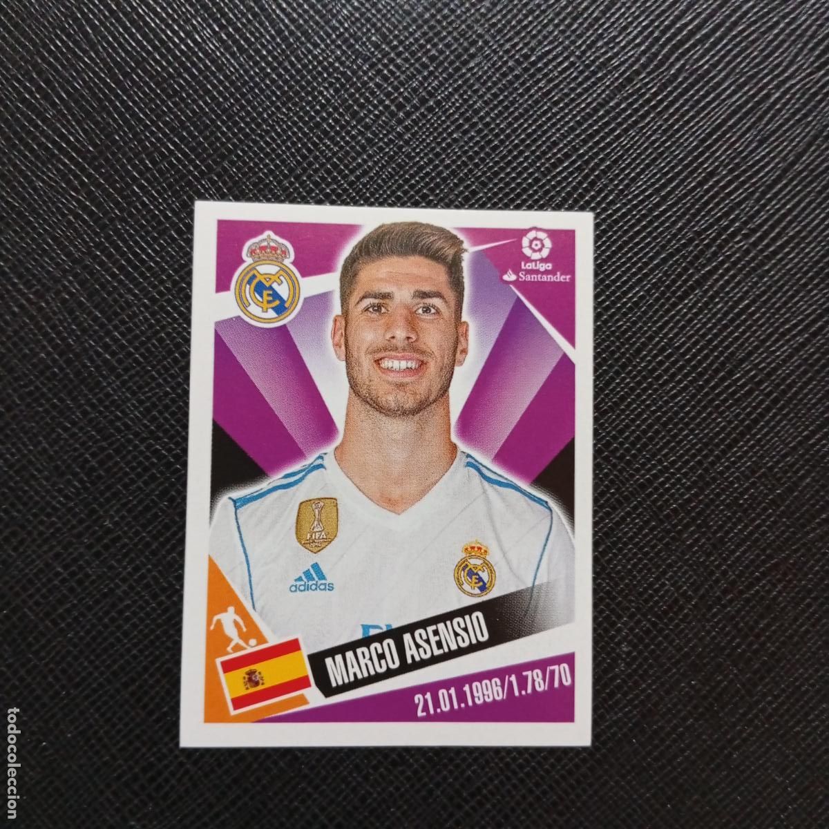 Cromos de f&uacute;tbol: 88 MARCO ASENSIO REAL MADRID PANINI 2017 2018 CROMO FUTBOL 17 18 - SIN PEGAR - A75 PG93