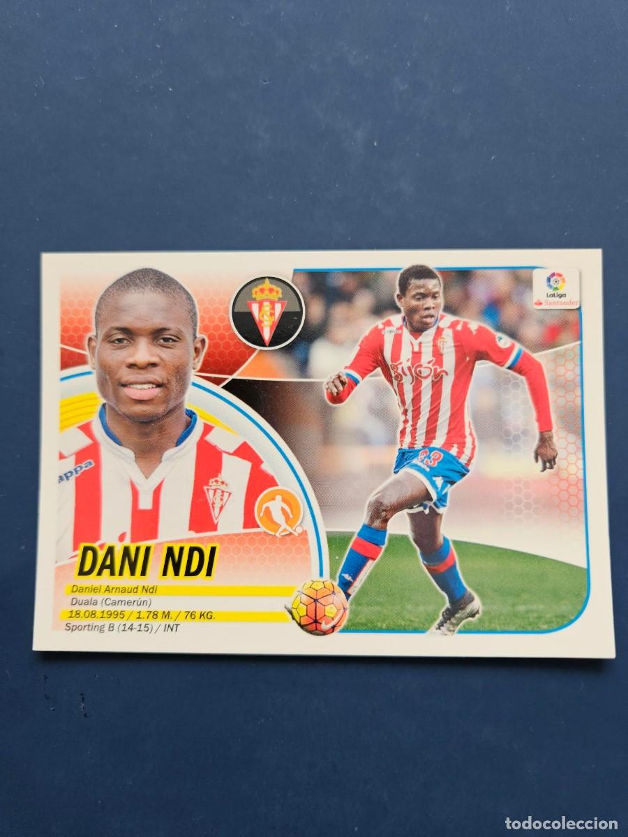 Cromos de f&uacute;tbol: N&ordm; 13A DANI NDI SPORTING GIJON LOGO NUEVO LIGA ESTE 16 17 2016 2017 SIN PEGAR NUNCA PEGADO