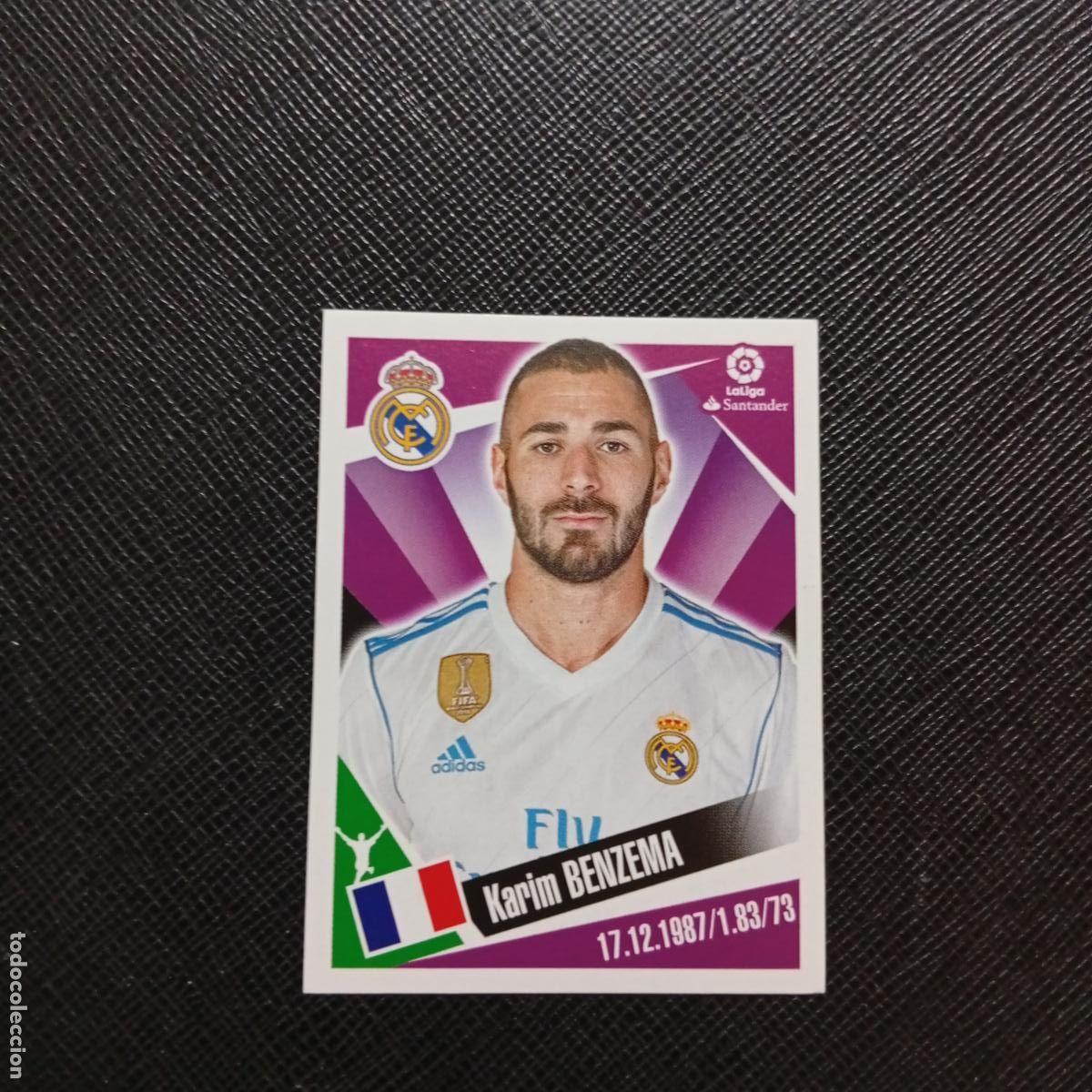 Cromos de Futebol: 91 BENZEMA REAL MADRID PANINI 2017 2018 CROMO FUTBOL 17 18 - SIN PEGAR - A75 PG111