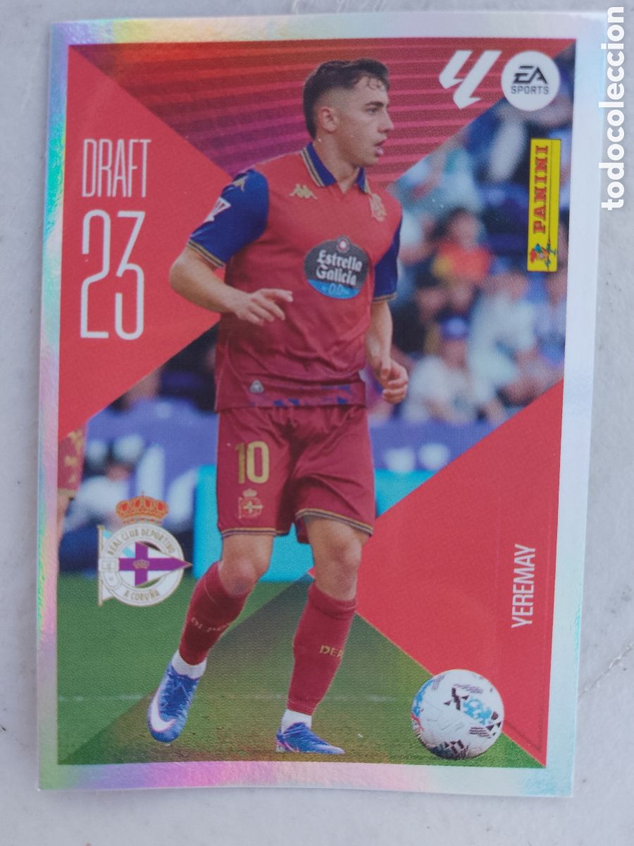 Cromos de f&uacute;tbol: YEMERAY . RC DEPORTIVO CORU&Ntilde;A . DRAFT 23 . LALIGA 26-27 LA LIGA . PANINI ESTE