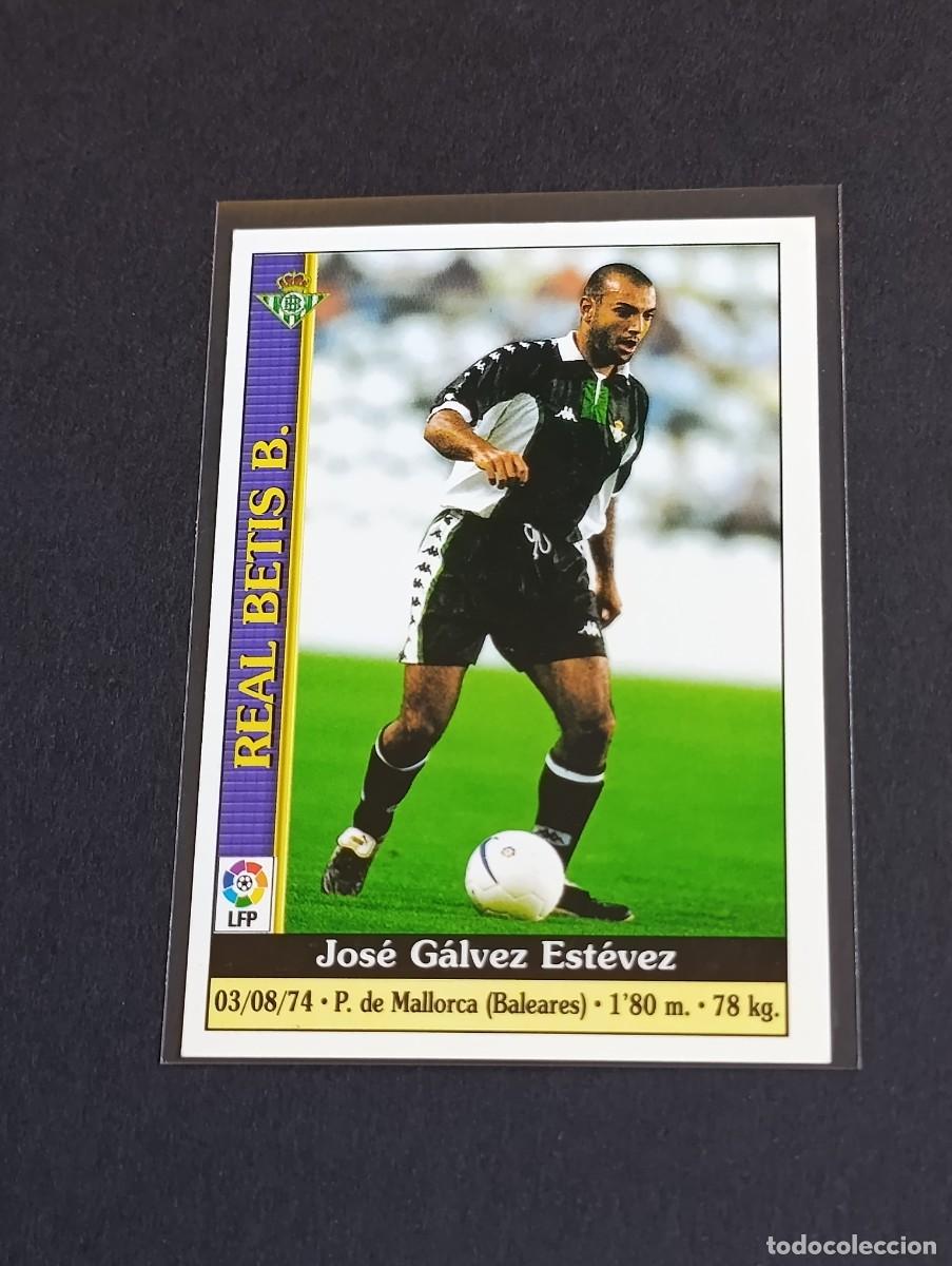 Cromos de f&uacute;tbol: G&Aacute;LVEZ #189 REAL BETIS - MUNDICROMO LAS FICHAS DE LA LIGA 1999 2000 - MC 99 00 CROMO FUTBOL