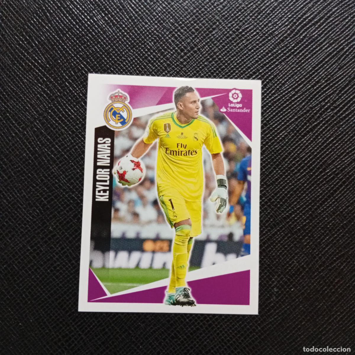 Cromos de f&uacute;tbol: 98 KEYLOR NAVAS REAL MADRID PANINI 2017 2018 CROMO FUTBOL 17 18 - SIN PEGAR - A75 PG102 B
