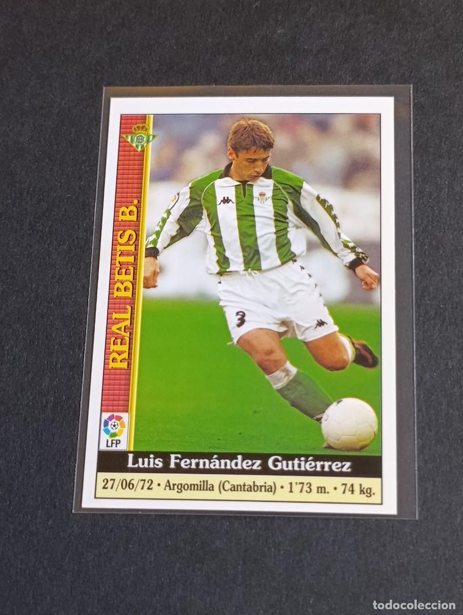 Figurine di Calcio: LUIS FERN&Aacute;NDEZ #190 REAL BETIS - MUNDICROMO LAS FICHAS DE LA LIGA 1999 2000 - MC 99 00 CROMO FUTBOL