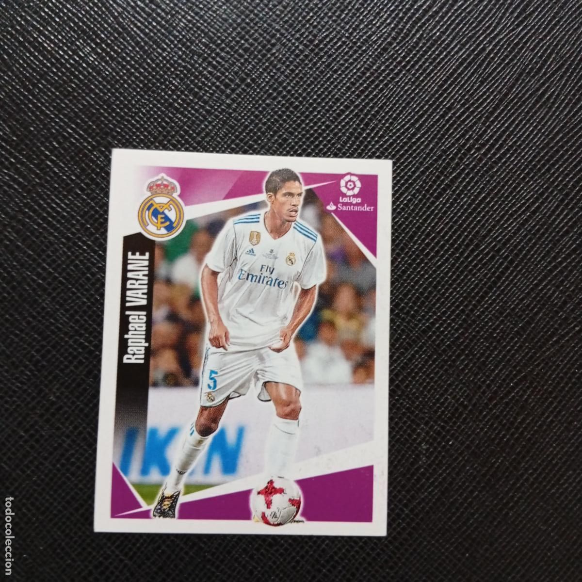 Cartes &agrave; collectionner de Football: 100 VARANE REAL MADRID PANINI 2017 2018 CROMO FUTBOL 17 18 - SIN PEGAR - A75 PG120
