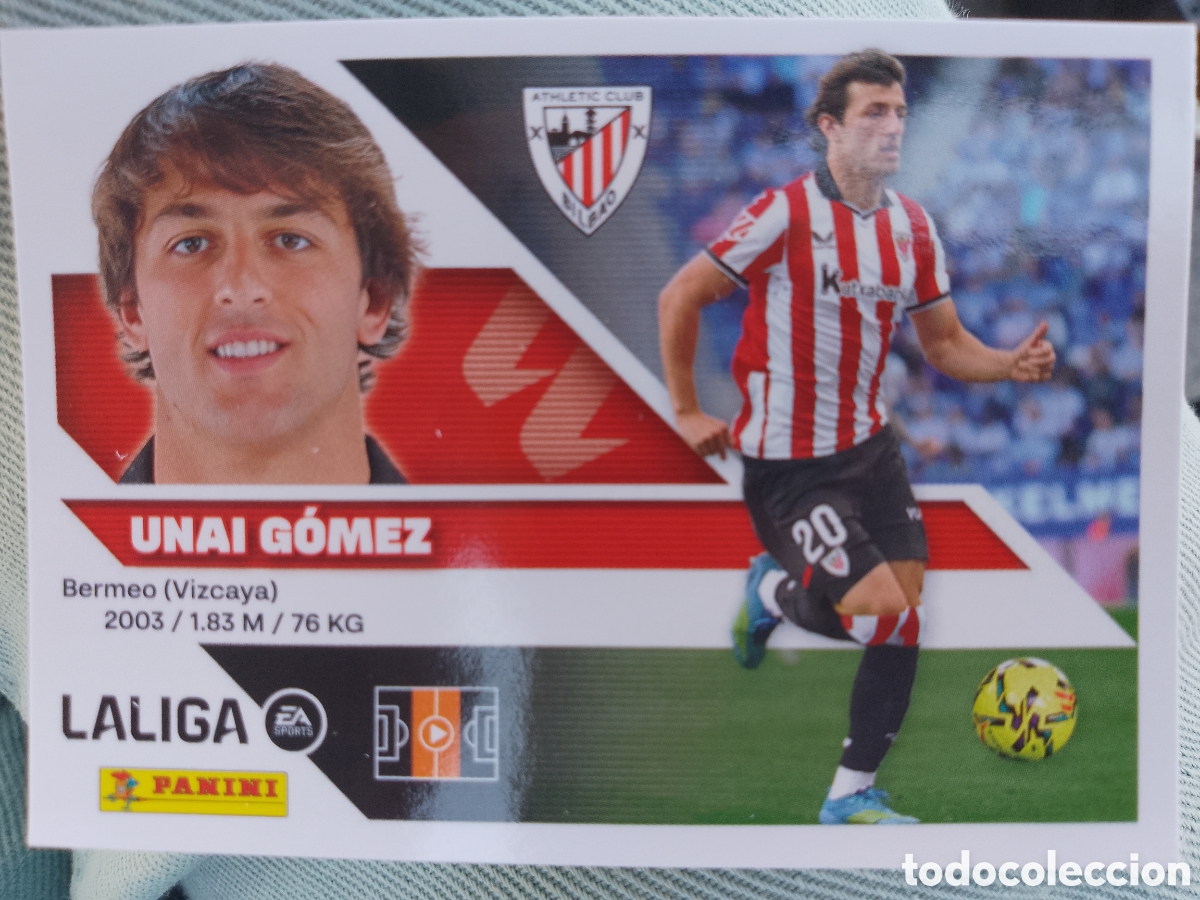 Cromos de Futebol: UNAI GOMEZ .ATHLETIC CLUB BILBAO N 13 . LALIGA 26-27 LA LIGA . PANINI ESTE