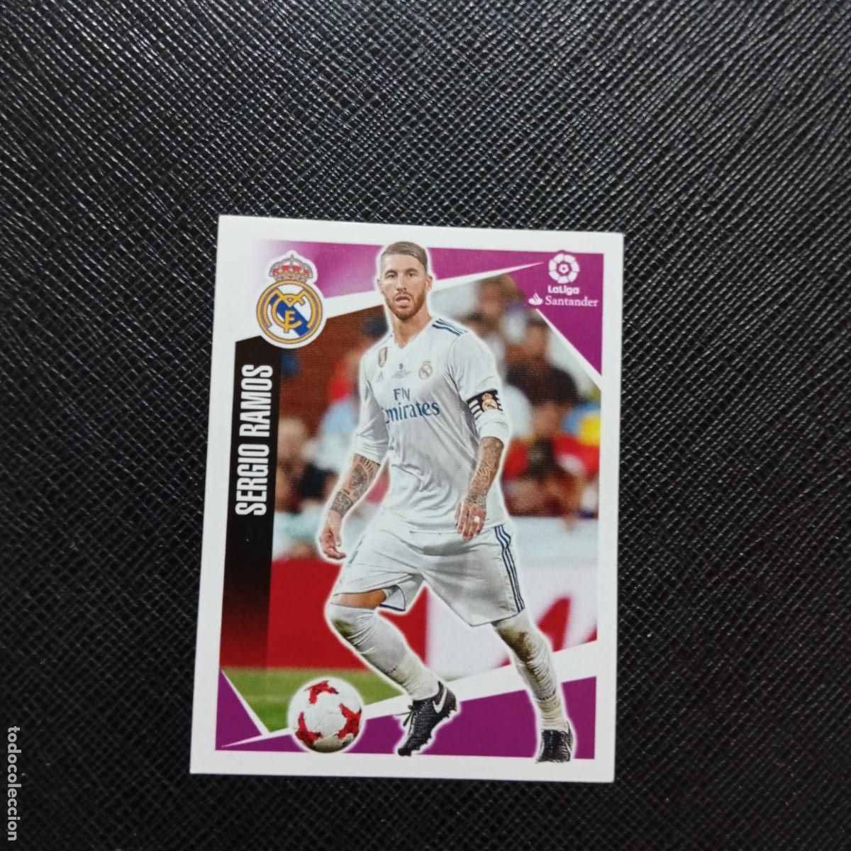 Cromos de f&uacute;tbol: 101 SERGIO RAMOS REAL MADRID PANINI 2017 2018 CROMO FUTBOL 17 18 - SIN PEGAR - A75 PG120