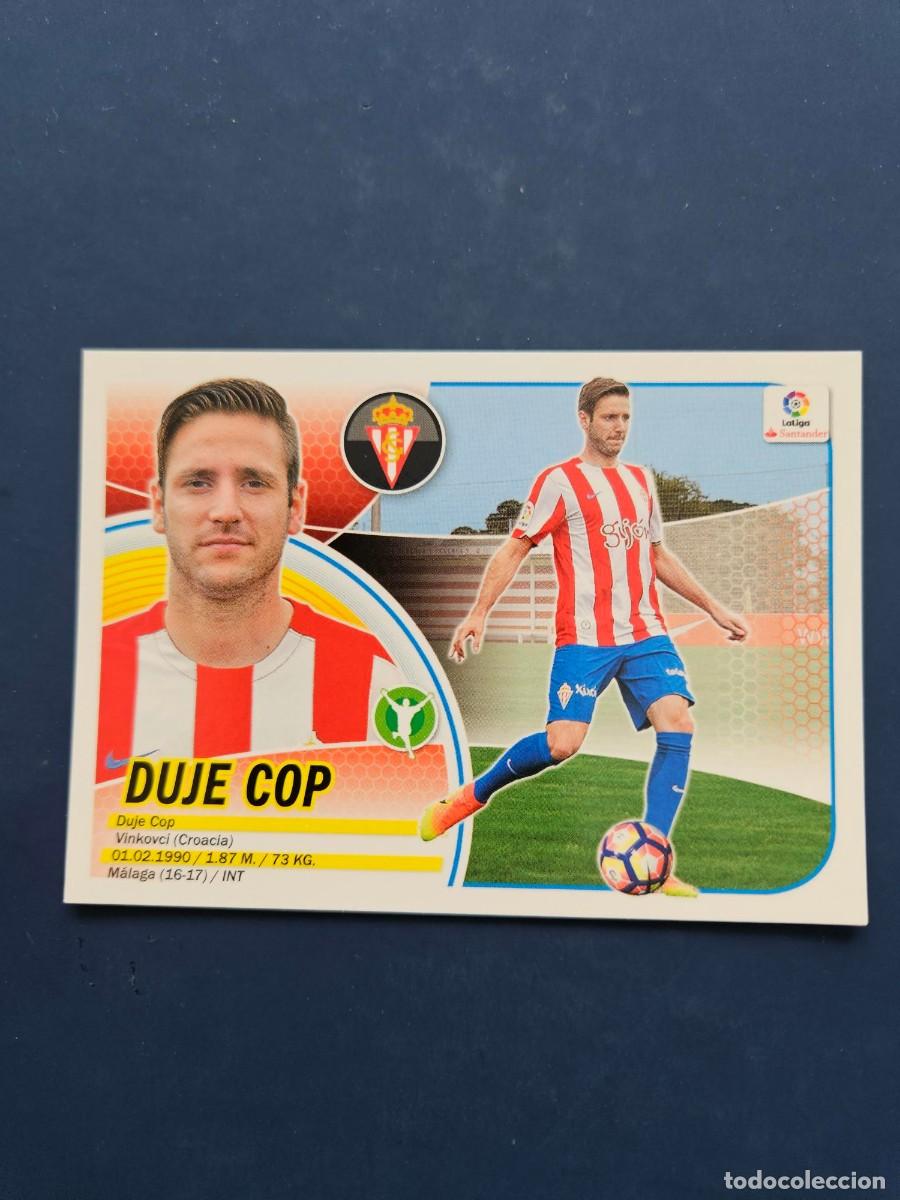 Cromos de f&uacute;tbol: N&ordm; 16 DUJE COP SPORTING GIJON LOGO NUEVO LIGA ESTE 16 17 2016 2017 SIN PEGAR NUNCA PEGADO