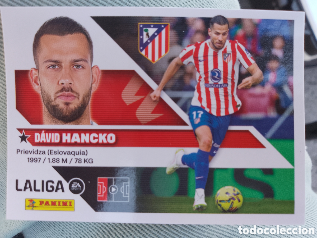 Cromos de f&uacute;tbol: DAVID HANCKO. ATLETICO MADRID . N 91. LALIGA la liga . PANINI . Este 26-27 2026-2027