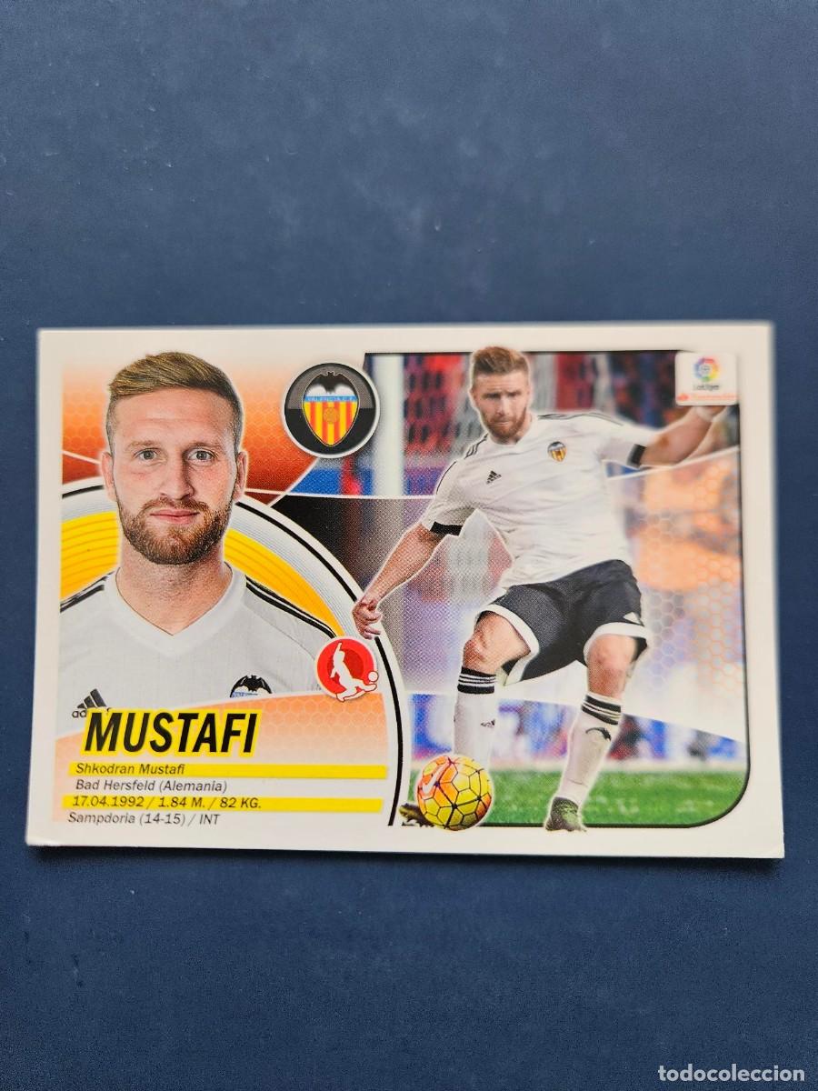 Cromos de f&uacute;tbol: N&ordm; 4 MUSTAFI VALENCIA LOGO NUEVO LIGA ESTE 16 17 2016 2017 SIN PEGAR NUNCA PEGADO