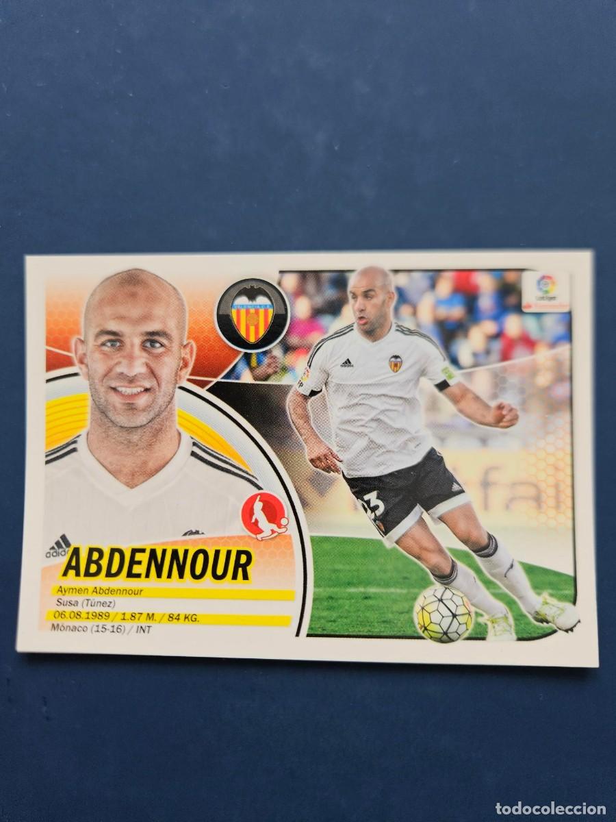 Cromos de f&uacute;tbol: N&ordm; 5 ABDENNOUR VALENCIA LOGO NUEVO LIGA ESTE 16 17 2016 2017 SIN PEGAR NUNCA PEGADO