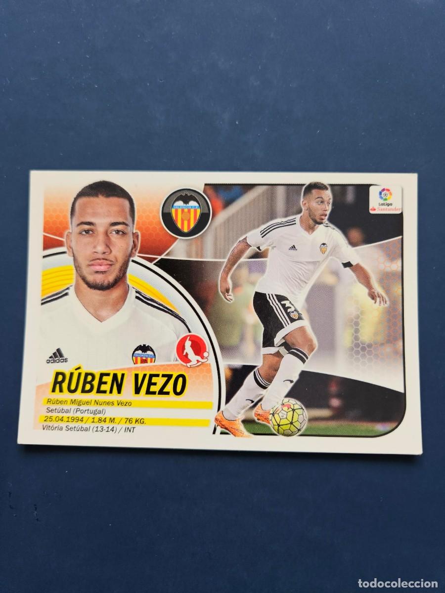 Cromos de f&uacute;tbol: N&ordm; 6 RUBEN VEZO VALENCIA LOGO NUEVO LIGA ESTE 16 17 2016 2017 SIN PEGAR NUNCA PEGADO