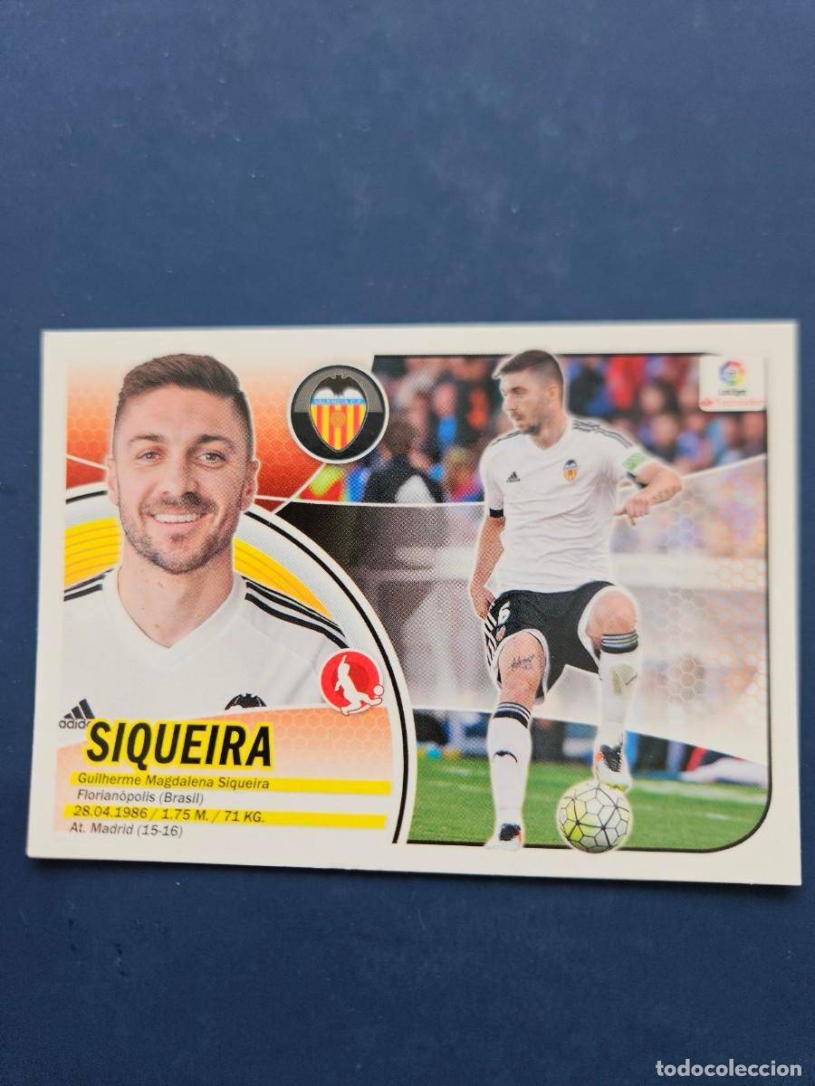 Cromos de f&uacute;tbol: N&ordm; 8 SIQUEIRA VALENCIA LOGO NUEVO LIGA ESTE 16 17 2016 2017 SIN PEGAR NUNCA PEGADO