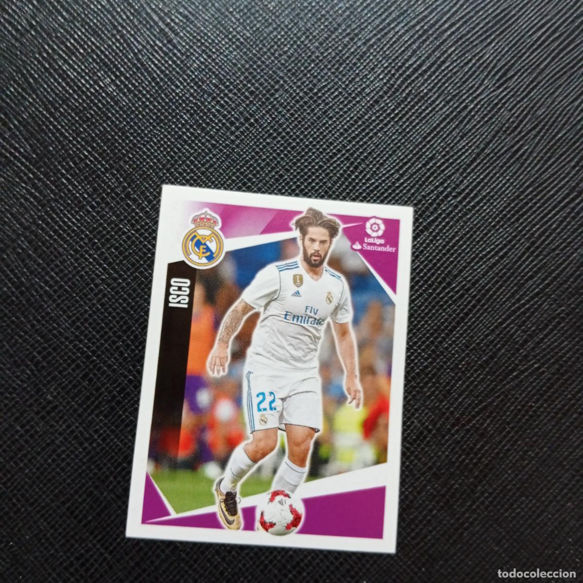 Cromos de f&uacute;tbol: 107 ISCO REAL MADRID PANINI 2017 2018 CROMO FUTBOL 17 18 - SIN PEGAR - A75 PG138
