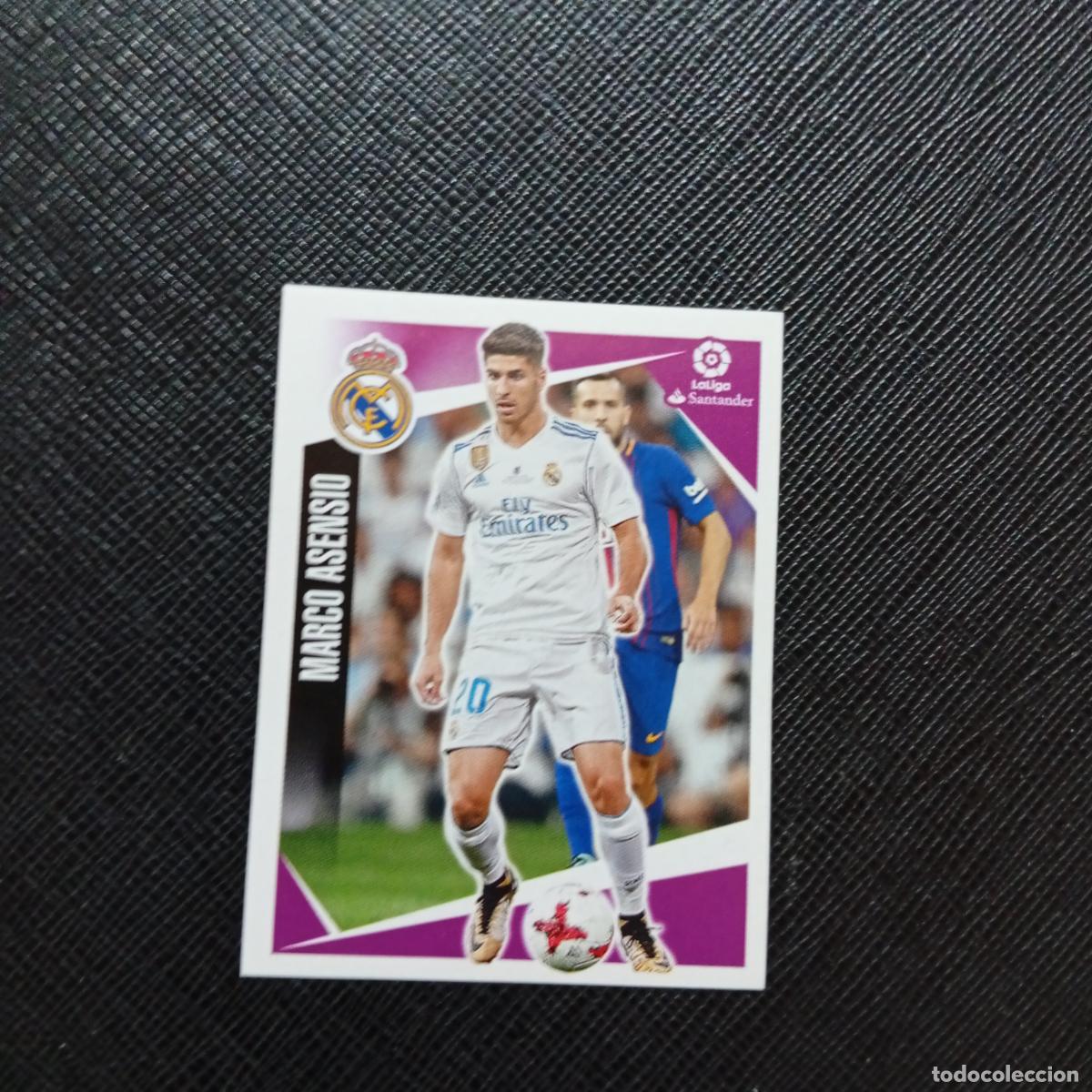Cromos de f&uacute;tbol: 108 MARCO ASENSIO REAL MADRID PANINI 2017 2018 CROMO FUTBOL 17 18 - SIN PEGAR - A75 PG138