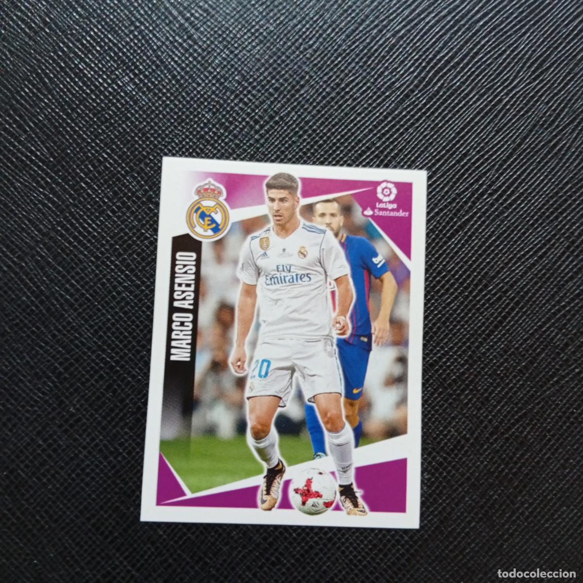 Cromos de f&uacute;tbol: 108 MARCO ASENSIO REAL MADRID PANINI 2017 2018 CROMO FUTBOL 17 18 - SIN PEGAR - A75 PG147