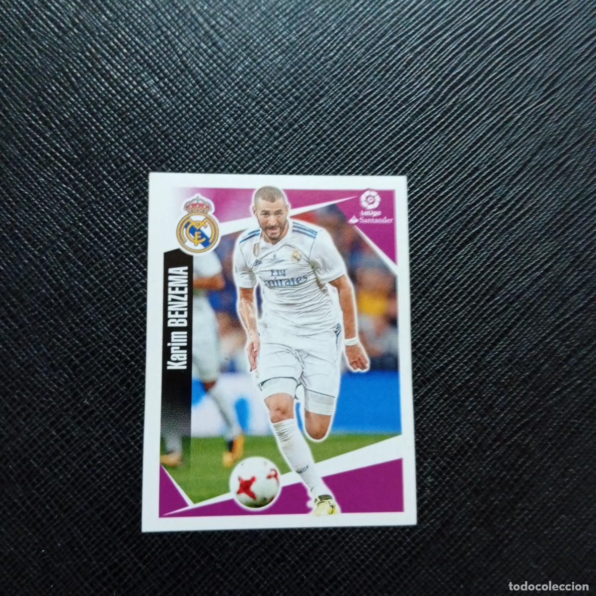 Cromos de f&uacute;tbol: 110 BENZEMA REAL MADRID PANINI 2017 2018 CROMO FUTBOL 17 18 - SIN PEGAR - A75 PG156