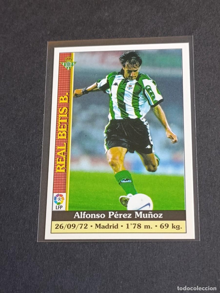 Cromos de f&uacute;tbol: ALFONSO #198 REAL BETIS - MUNDICROMO LAS FICHAS DE LA LIGA 1999 2000 - MC 99 00 CROMO futbol