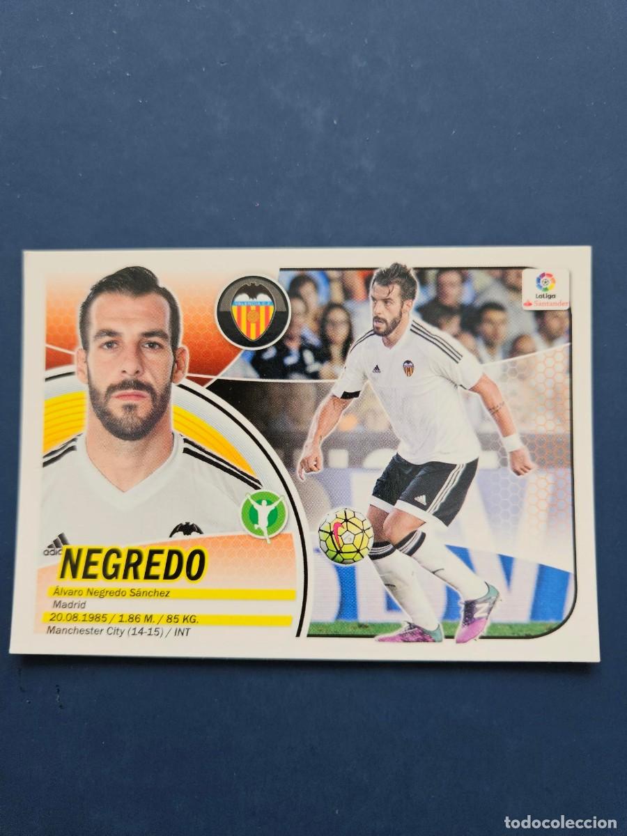 Cromos de f&uacute;tbol: N&ordm; 14B NEGREDO VALENCIA LOGO NUEVO LIGA ESTE 16 17 2016 2017 SIN PEGAR NUNCA PEGADO