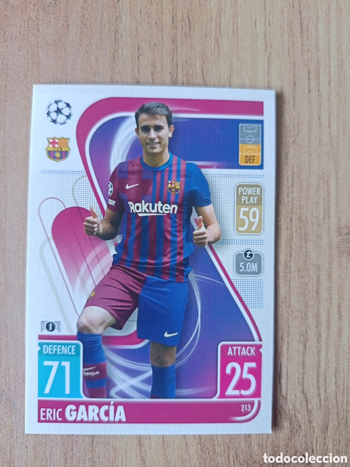 Football Stickers: 213 Eric CHAMPIONS LEAGUE MATCH ATTAX TOPPS 2021-2022 21-22