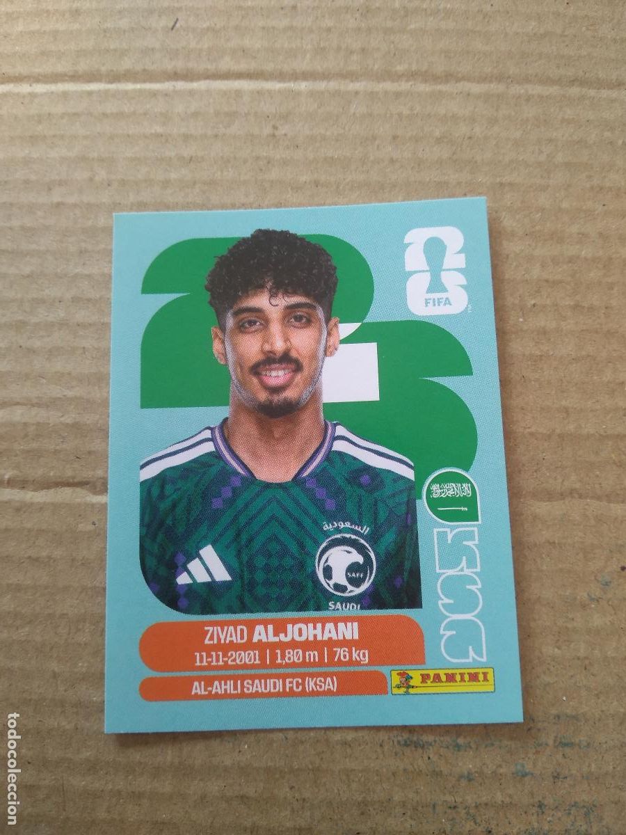 Cromos de f&uacute;tbol: KSA 10 ZIYAD ALJOHANI ARABIA SAUDITA CROMO FUTBOL PANINI MUNDIAL 2026 WORLD CUP COPA DEL MUNDO