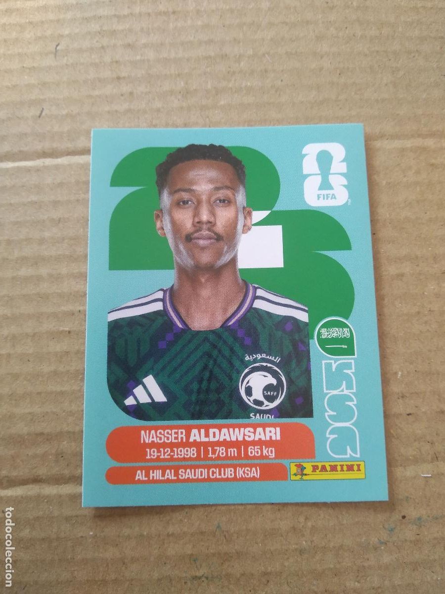 Cromos de f&uacute;tbol: KSA 12 NASSER ALDAWSARI ARABIA SAUDITA CROMO FUTBOL PANINI MUNDIAL 2026 WORLD CUP COPA DEL MUNDO