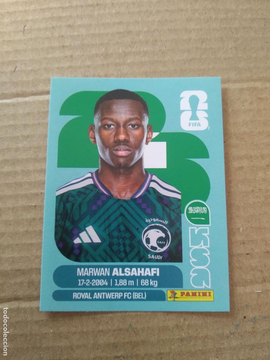 Cromos de f&uacute;tbol: KSA 15 MARWAN ALSAHAFI ARABIA SAUDITA CROMO FUTBOL PANINI MUNDIAL 2026 WORLD CUP COPA DEL MUNDO