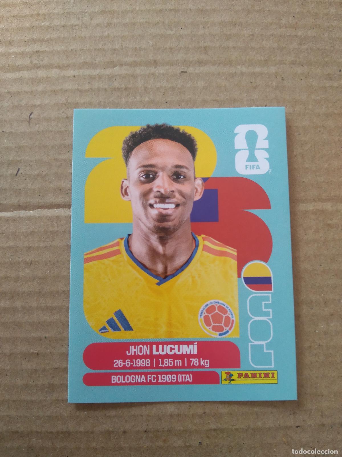 Cromos de f&uacute;tbol: COL 8 JHON LUCUMI COLOMBIA CROMO FUTBOL PANINI MUNDIAL 2026 WORLD CUP COPA DEL MUNDO
