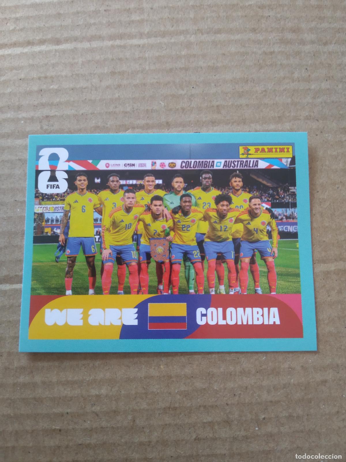 Cromos de f&uacute;tbol: COL 13 EQUIPO PLANTILLA COLOMBIA CROMO FUTBOL PANINI MUNDIAL 2026 WORLD CUP COPA DEL MUNDO