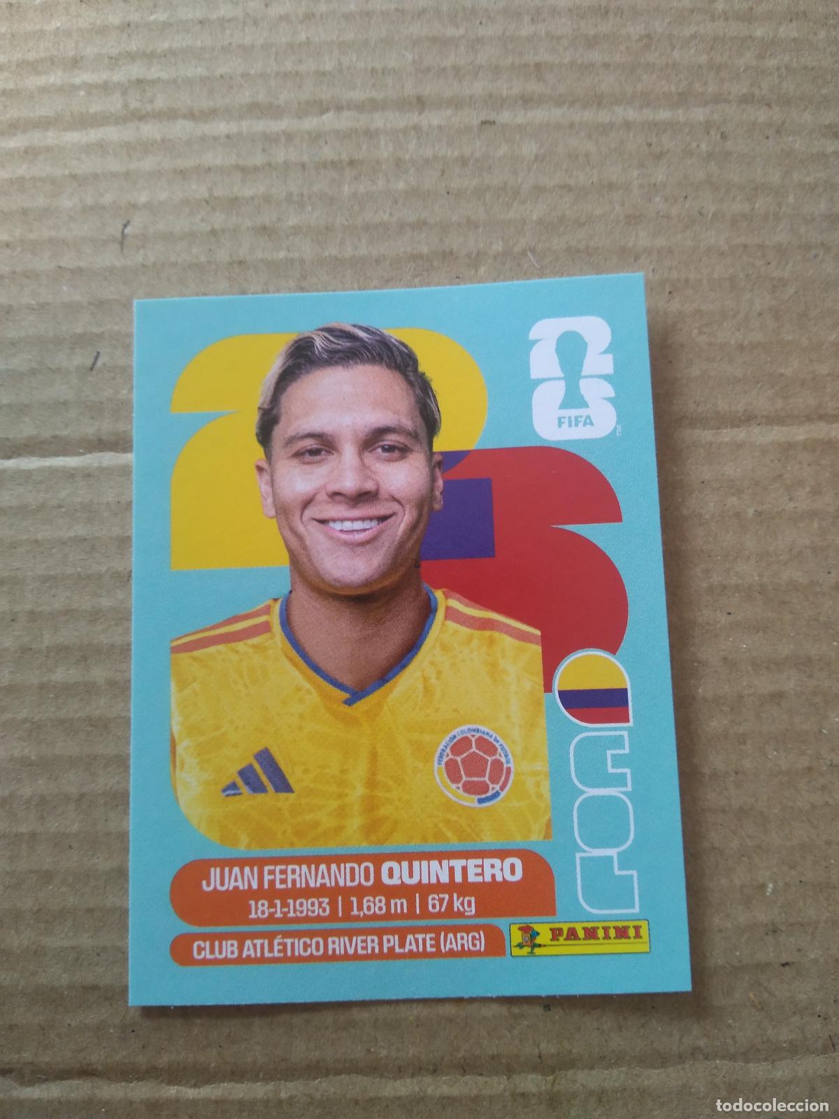 Cromos de f&uacute;tbol: COL 15 JUAN QUINTERO COLOMBIA CROMO FUTBOL PANINI MUNDIAL 2026 WORLD CUP COPA DEL MUNDO