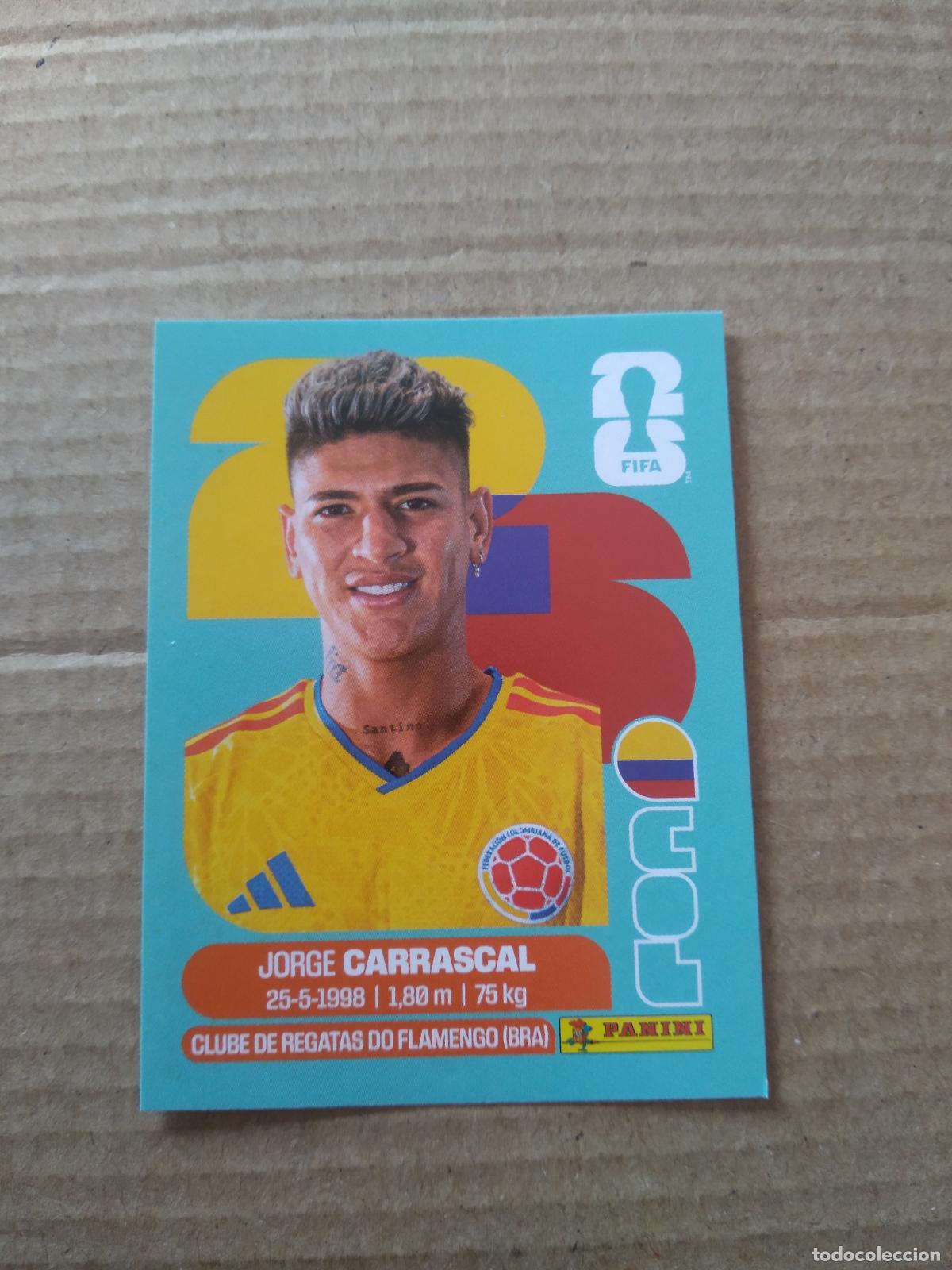 Cromos de f&uacute;tbol: COL 16 JORGE CARRASCAL COLOMBIA CROMO FUTBOL PANINI MUNDIAL 2026 WORLD CUP COPA DEL MUNDO