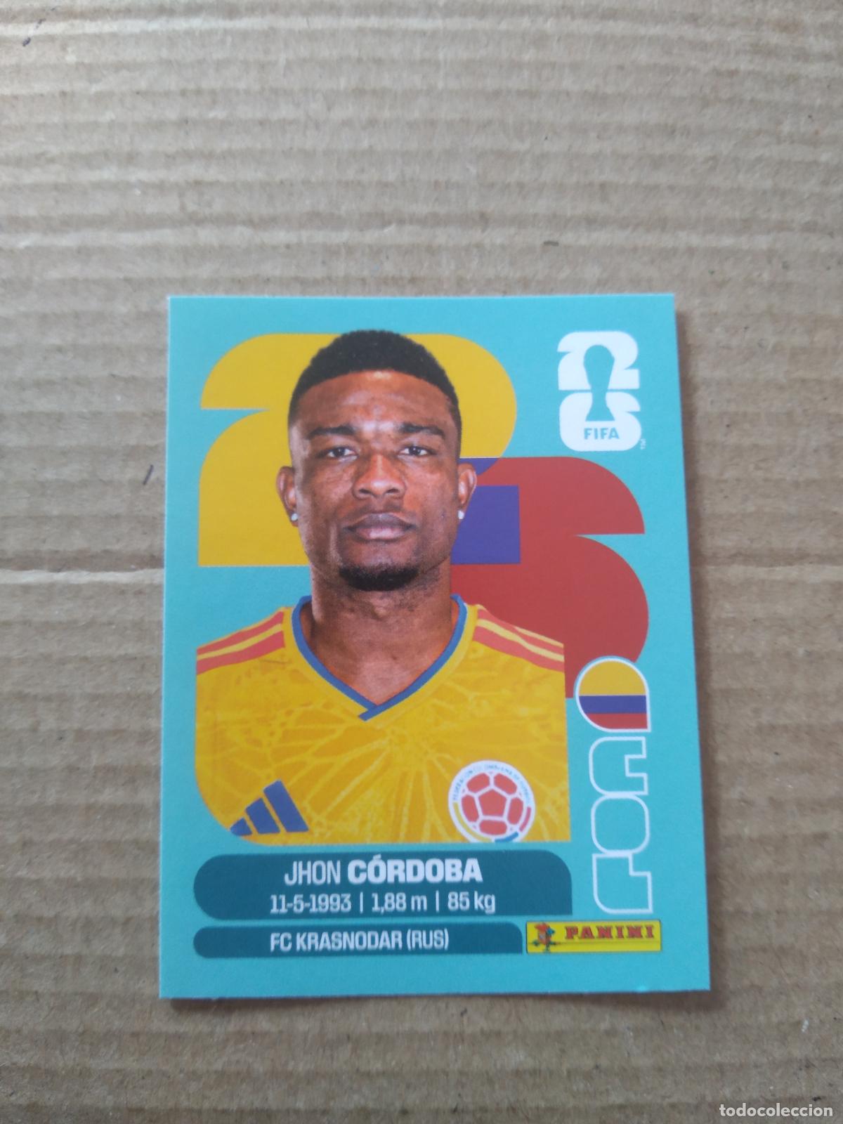 Cromos de f&uacute;tbol: COL 18 JHON CORDOBA COLOMBIA CROMO FUTBOL PANINI MUNDIAL 2026 WORLD CUP COPA DEL MUNDO