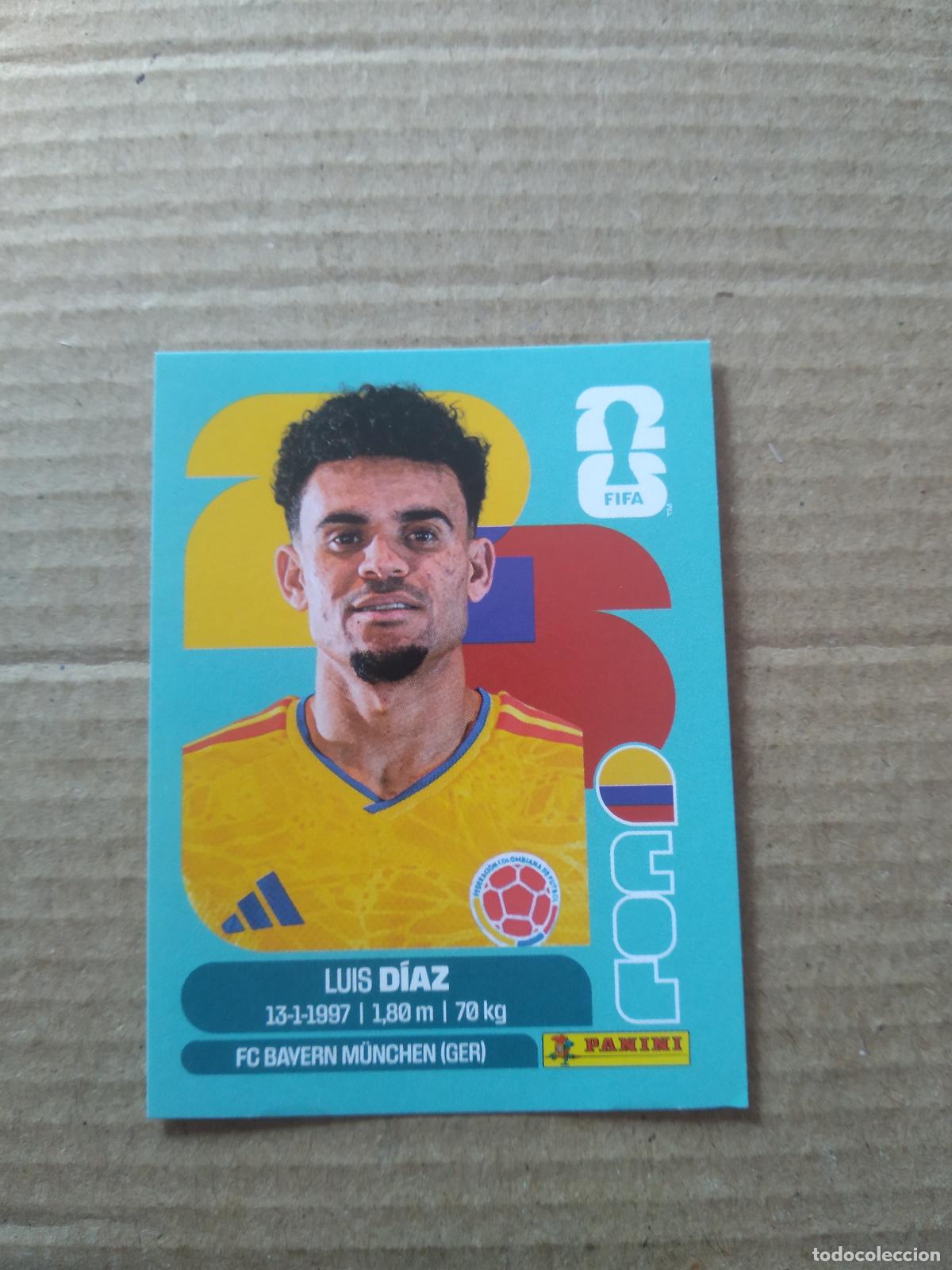 Cromos de f&uacute;tbol: COL 20 LUIS DIAZ COLOMBIA CROMO FUTBOL PANINI MUNDIAL 2026 WORLD CUP COPA DEL MUNDO