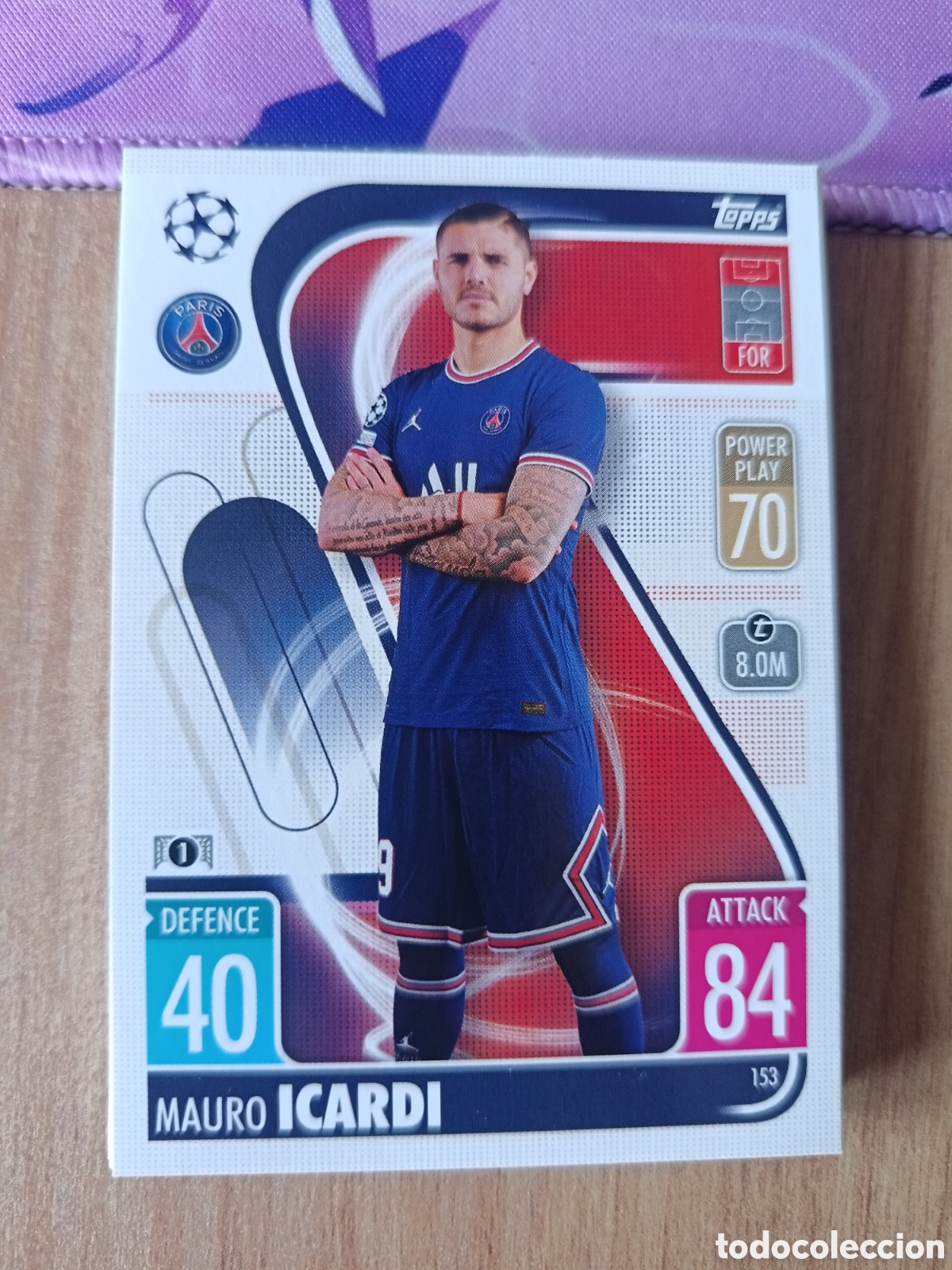 Cromos de f&uacute;tbol: 153 Icardi CHAMPIONS LEAGUE MATCH ATTAX TOPPS 2021-2022 21-22