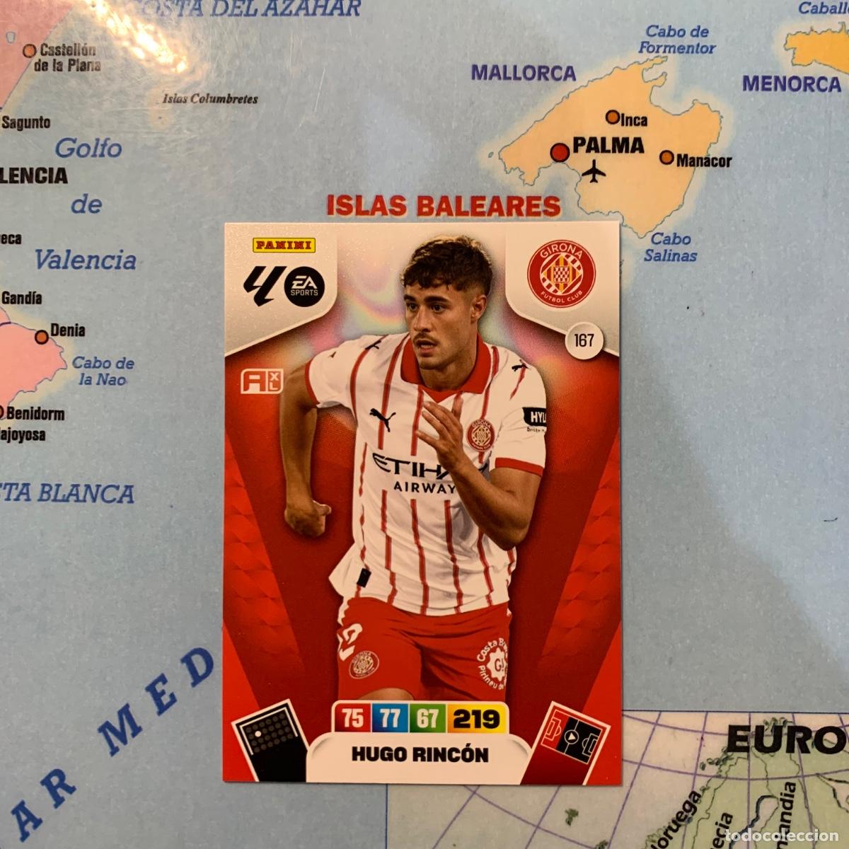 Cromos de f&uacute;tbol: Hugo Rincon n&uacute;mero 167 Girona cromo adrenalyn XL 25-26 2025-2026