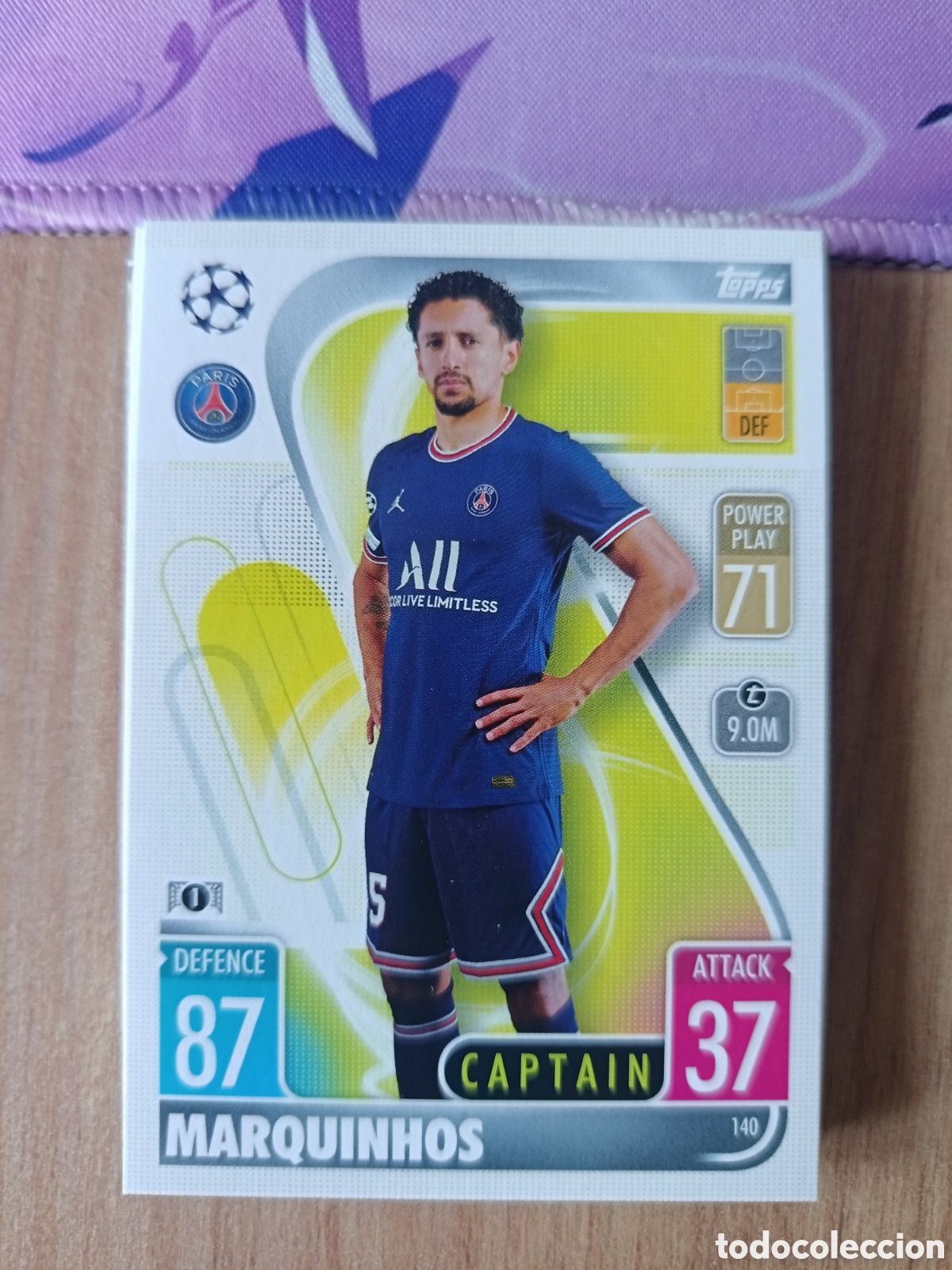 Cromos de f&uacute;tbol: 140 Marquinho CHAMPIONS LEAGUE MATCH ATTAX TOPPS 2021-2022 21-22