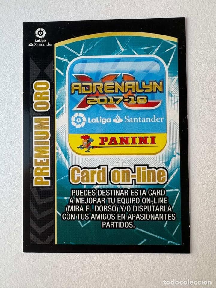 Cromos de f&uacute;tbol: Card On-line Premium Oro Adrenalyn 2017-18