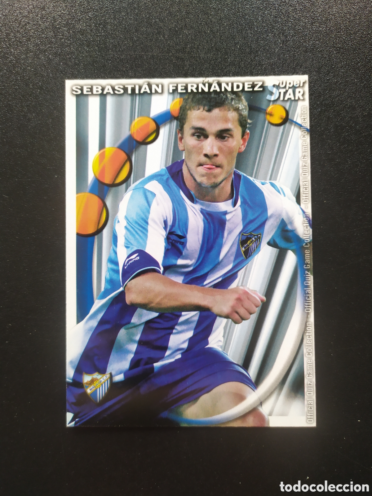 Cromos de f&uacute;tbol: Mundicromo fichas Liga 2010 2011 10 11 Sebasti&aacute;n Fern&aacute;ndez superstar mate n&deg; 458 Malaga