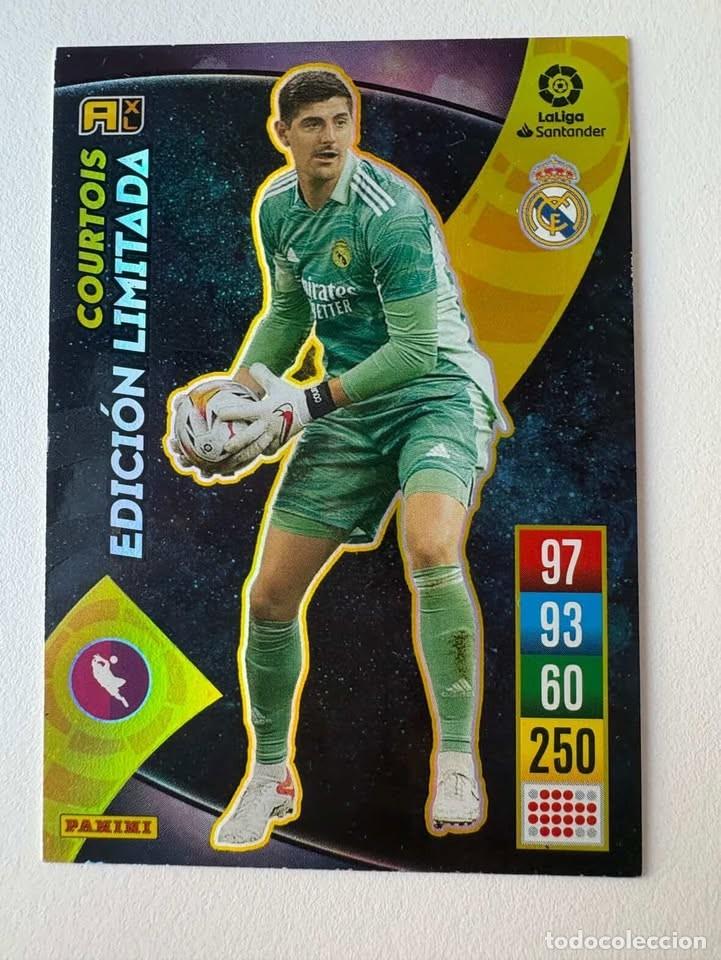 Cromos de f&uacute;tbol: Courtois Real Madrid Edici&oacute;n Limitada Adrenalyn 2021-22