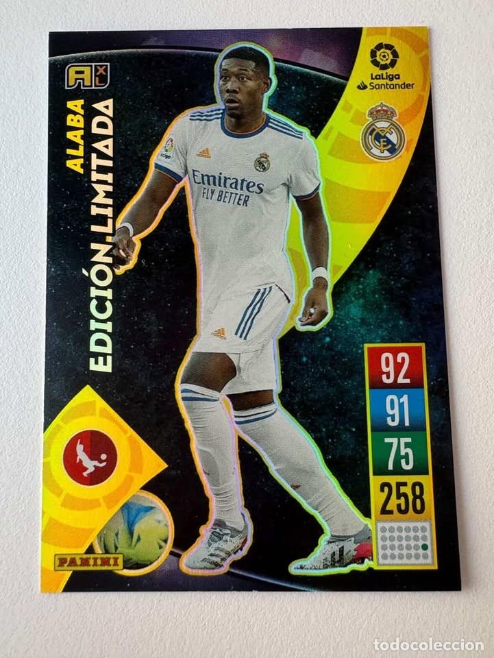 Cromos de f&uacute;tbol: Alaba Real Madrid Edici&oacute;n Limitada Adrenalyn 2021-22