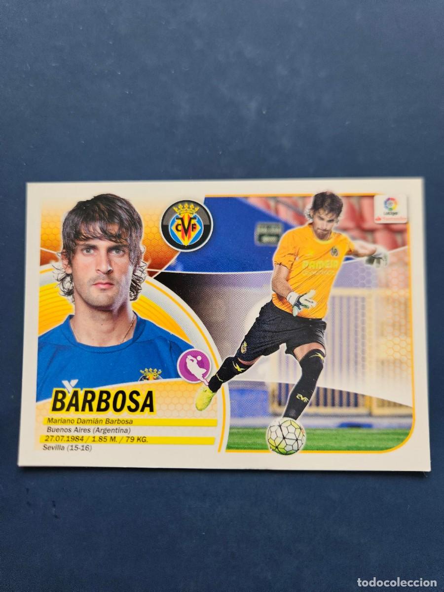 Cromos de f&uacute;tbol: N&ordm; 2 BARBOSA VILLARREAL LOGO NUEVO LIGA ESTE 16 17 2016 2017 SIN PEGAR NUNCA PEGADO