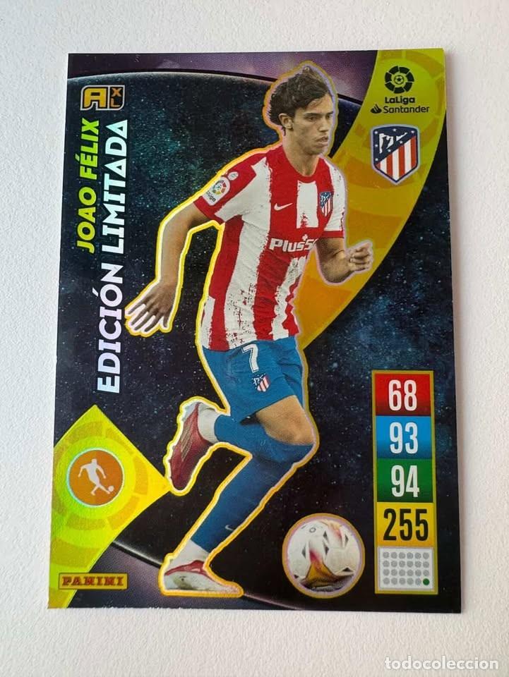 Cromos de f&uacute;tbol: Joao Felix Atl&eacute;tico de Madrid Edici&oacute;n Limitada Adrenalyn 2021-22